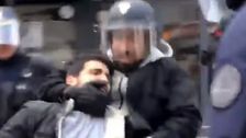 Aide To French President Emmanuel Macron Allegedly Beats Protester On Video