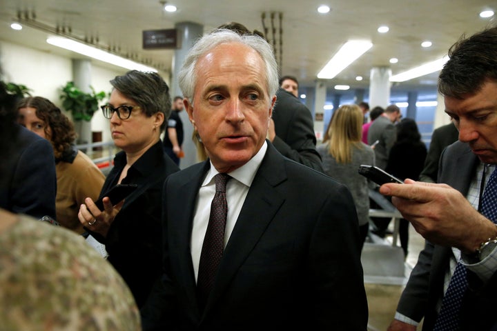 Sen. Bob Corker (R-Tenn.), despite his criticism, has not acted concretely to rein in the president.