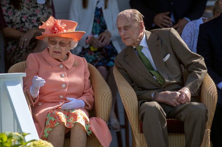 The Queen and the Duke of Edinburgh at the Guards Polo Club, Windsor Great Park in June 2018.