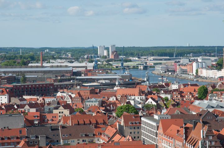 Aerial view over the city of Lubeck in Germany (file photo).