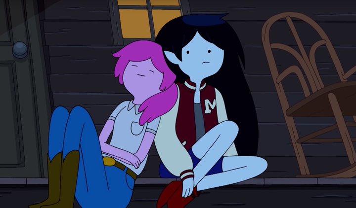 Princess Bubblegum and Marceline.