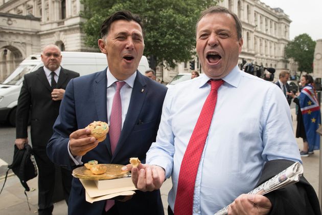 Leave.EU founder Arron Banks (right).