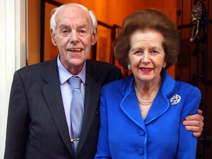 Margaret Thatcher with her husband Denis.