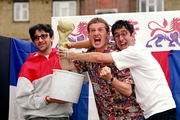 Ian Broudie, Frank Skinner and David Baddiel