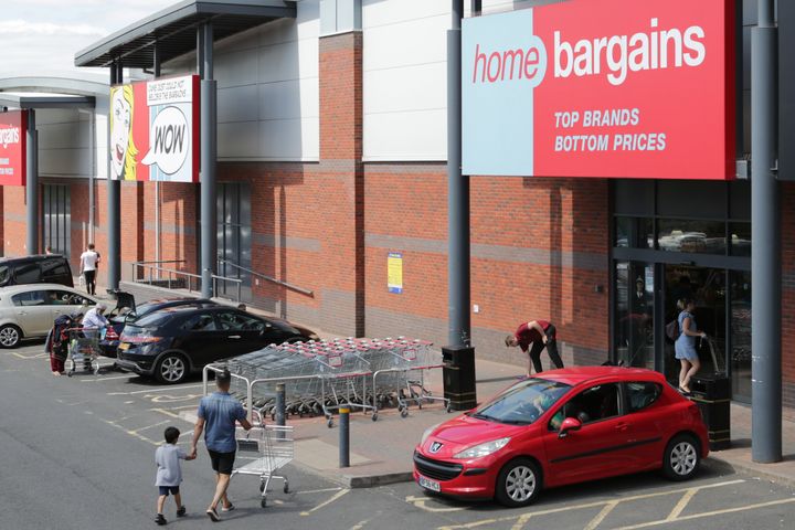 The Home Bargains store in Shrub Hill, Worcester, was the scene of Saturday's suspected acid attack.