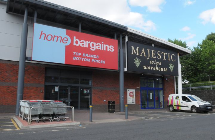 The Home Bargains store on the Shrub Hill Retail Park in Tallow Hill, Worcester where a three year boy was seriously injured in a suspected acid attack.