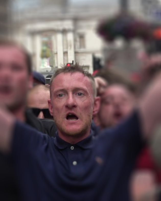 Police want to speak to this man who was at the Free Tommy Robinson protest.