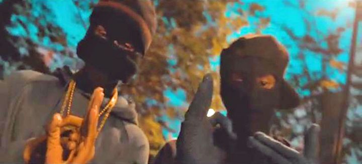 Still of a drill music video, a sub genre of rap that has been linked to gang violence.