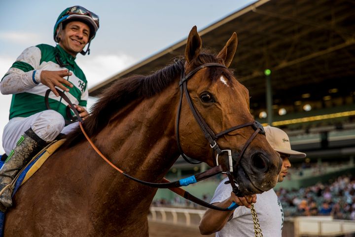Victor Espinoza with Accelerate #3 in Arcadia, California on February 3, 2018.