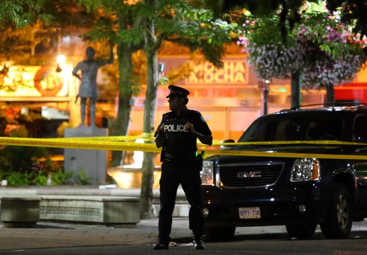 A gunman, identified as 29 years old, killed two people and injured more than a dozen others in Toronto’s Danforth neig