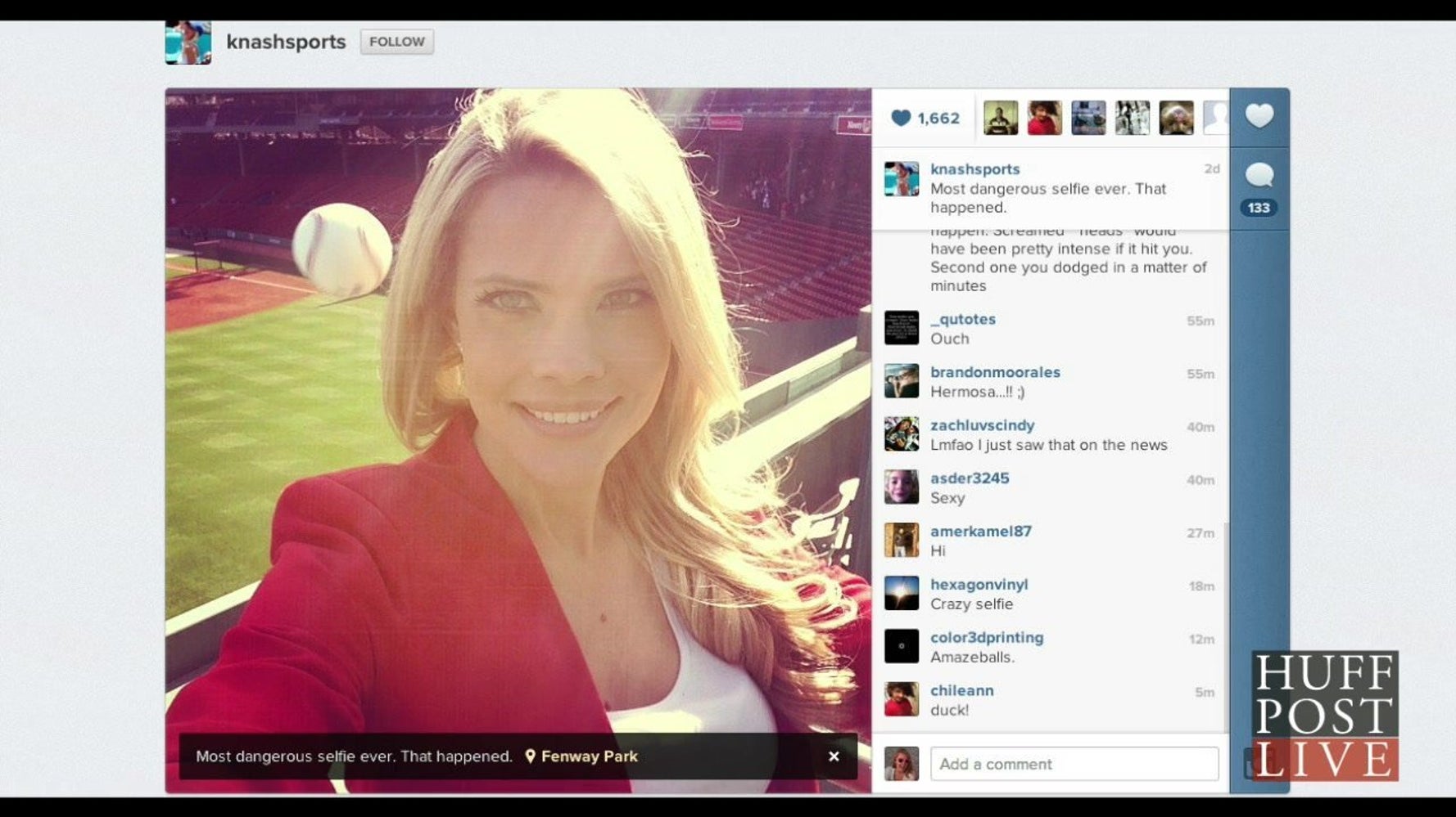 Kelly Nash Selfie Captures Dramatic Near Miss HuffPost Videos