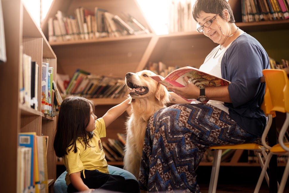 strongSecond Place/strongbr"The Magic of Reading"brMessi, golden retriever, Brazil