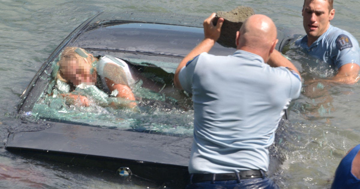 Officers Save Woman From Sinking Car With Seconds To Spare | HuffPost ...