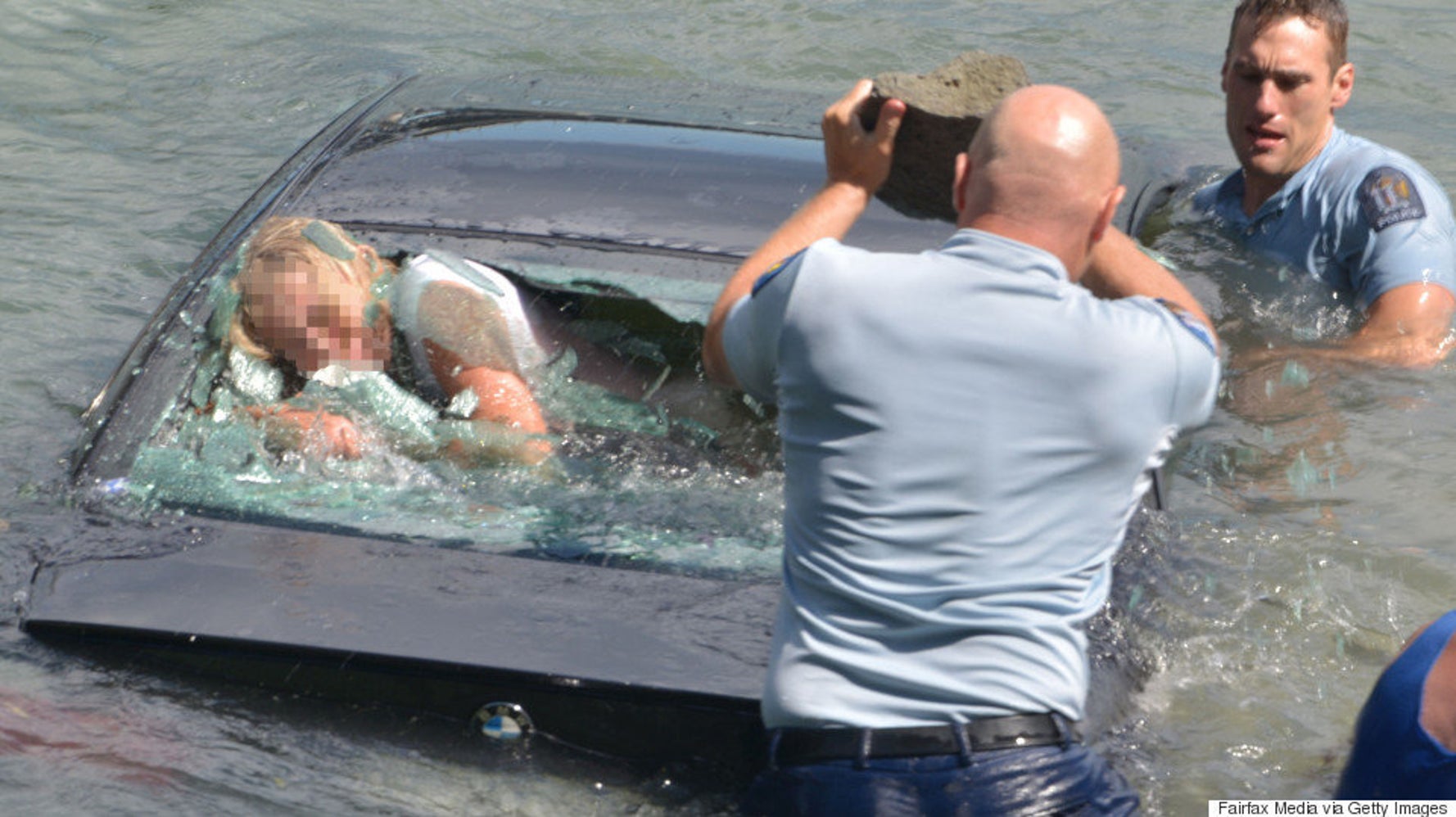 Officers Save Woman From Sinking Car With Seconds To Spare | HuffPost ...