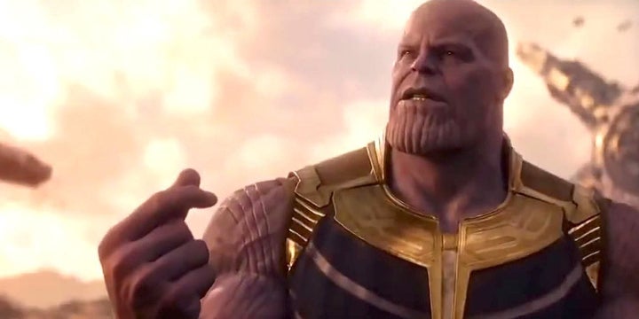 Thanos snaps his fingers and ...