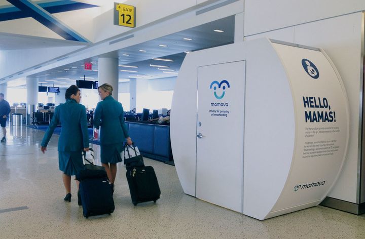 There are nearly 100 Mamava lactation suites in 44 airports across North America.