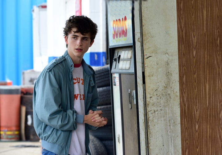 A baby-faced Timothée Chalamet in "Hot Summer Nights."