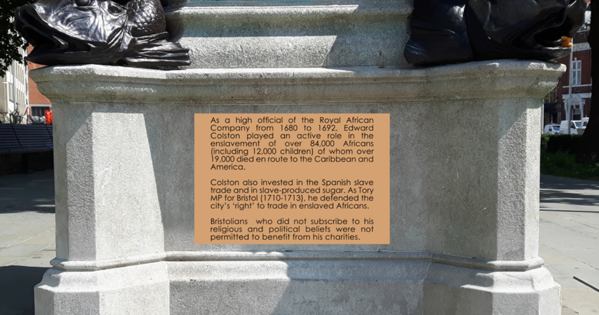 City Centre Statue Of Edward Colston Could Soon Detail His Links To ...