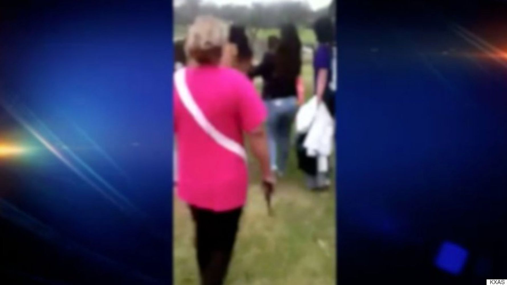 Mother Pulls Gun During Schoolyard Brawl | HuffPost Videos