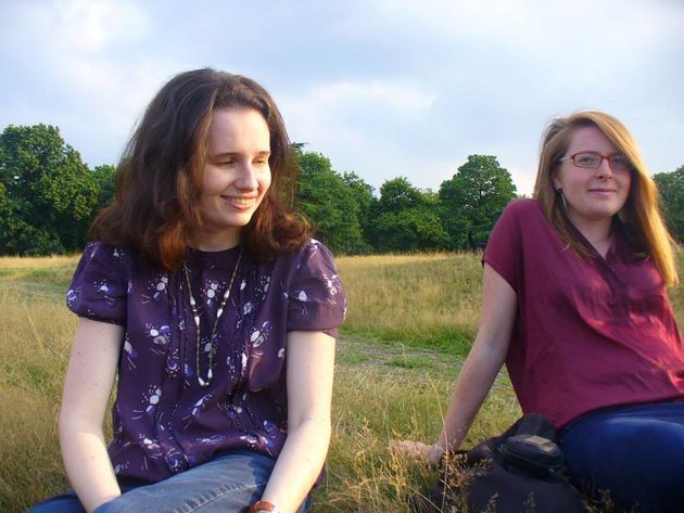 Beki Morgan (left) with a friend.