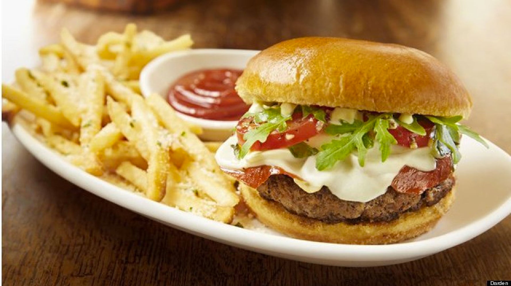 Olive Garden adds Italian-accented burger and fries to menu