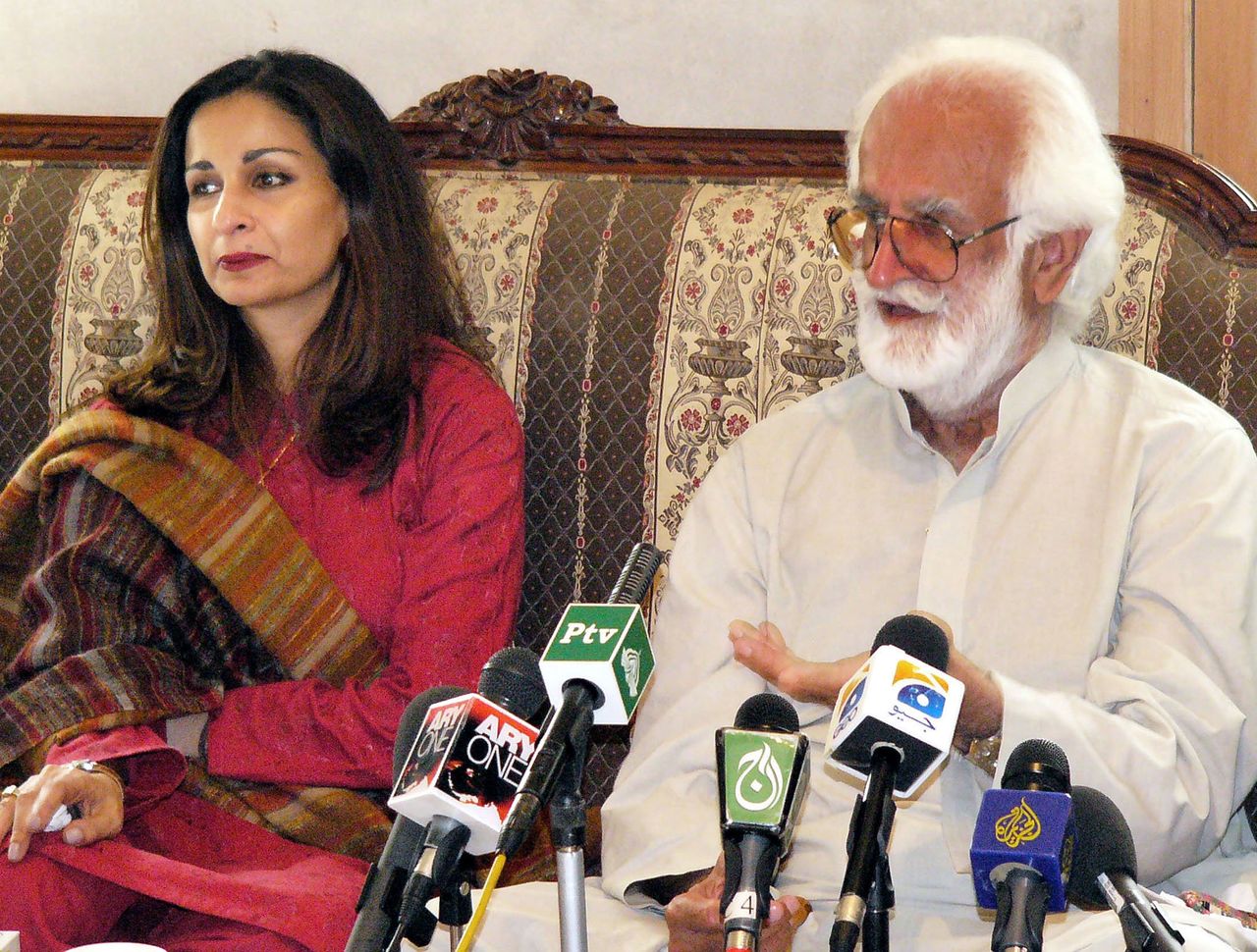Baloch leader Akbar Bugti (right) spent years in mainstream Pakistani politics before being killed by government forces in an incident later called an accident.