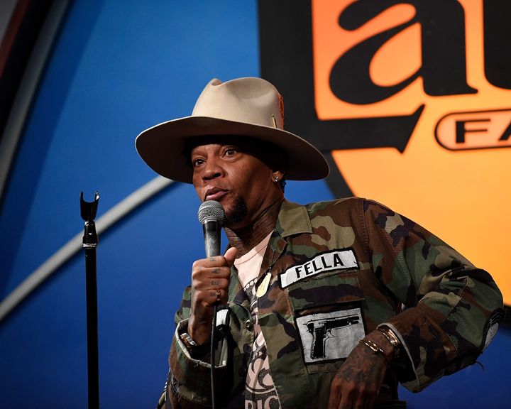 D.L. Hughley performs at the Sarcoma-Oma Foundation Comedy Benefit at The Laugh Factory on June 6 in West Hollywood.