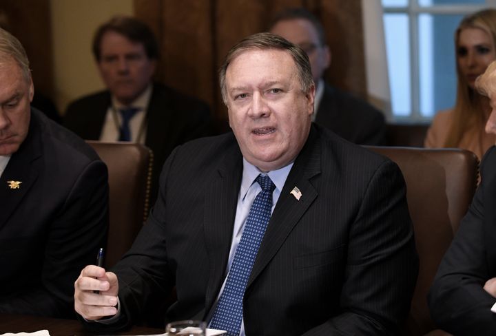 Secretary of State Mike Pompeo railed against Iran in a speech on Sunday, hours before Trump went further in his all-caps tweet.