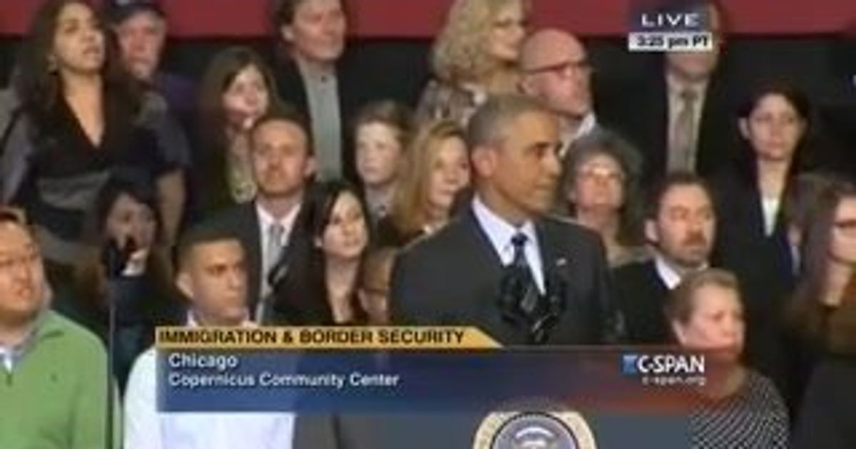 Obama Responds To Heckler Who Interrupted His Immigration Speech Huffpost Videos