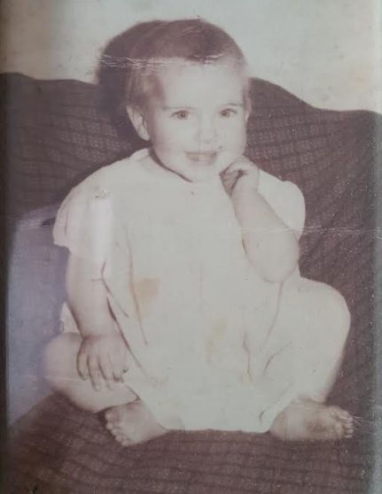 Rita Peak as a child. She was abused by her father until she left home 