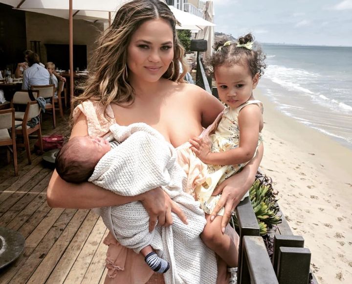 Teigen is mom to 2-year-old Luna and 2-month-old MIles.&nbsp;