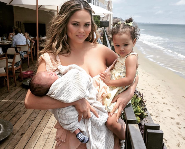 Teigen is mom to 2-year-old Luna and 2-month-old MIles.