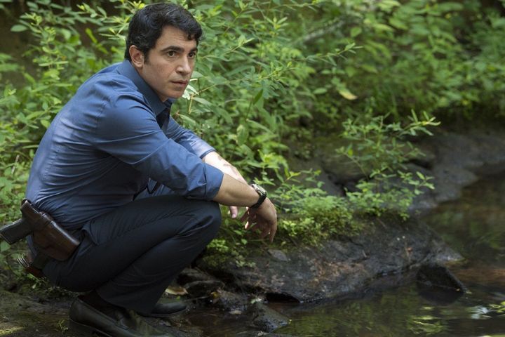 Chris Messina, playing a detective, looks for clues about a missing girl's whereabouts in “Sharp Objects.”