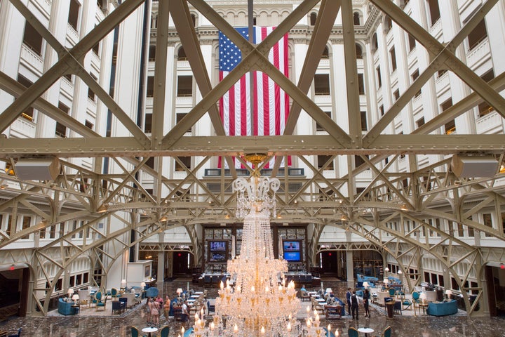 The Grand Lobby at the Trump International Hotel in Washington, D.C.