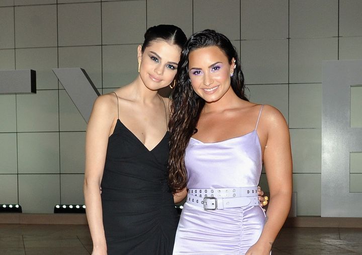 Selena Gomez and Demi Lovato attend the Third Annual InStyle Awards in 2017. 