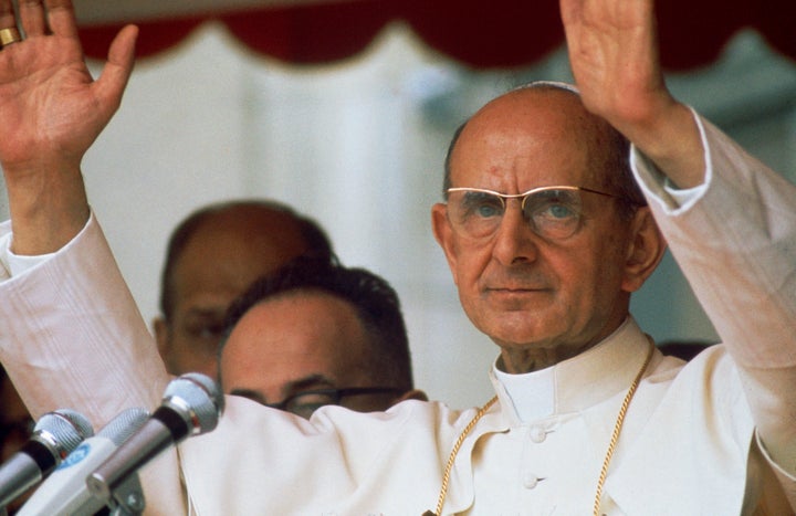 Pope Paul VI <a href="http://w2.vatican.va/content/paul-vi/en/encyclicals/documents/hf_p-vi_enc_25071968_humanae-vitae.html" target="_blank" role="link" class=" js-entry-link cet-external-link" data-vars-item-name="stated" data-vars-item-type="text" data-vars-unit-name="5b588361e4b0de86f4925ad8" data-vars-unit-type="buzz_body" data-vars-target-content-id="http://w2.vatican.va/content/paul-vi/en/encyclicals/documents/hf_p-vi_enc_25071968_humanae-vitae.html" data-vars-target-content-type="url" data-vars-type="web_external_link" data-vars-subunit-name="article_body" data-vars-subunit-type="component" data-vars-position-in-subunit="7">stated</a> that "each and every marital act must of necessity retain its intrinsic relationship to the procreation of human life."