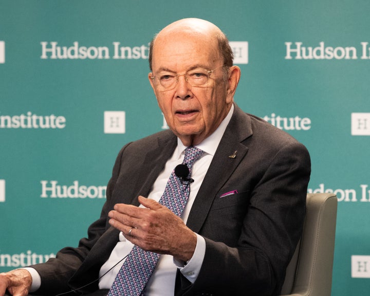 Ross speaks at the Hudson Institute in Washington, D.C., two days before cracking the joke aboard Air Force One.