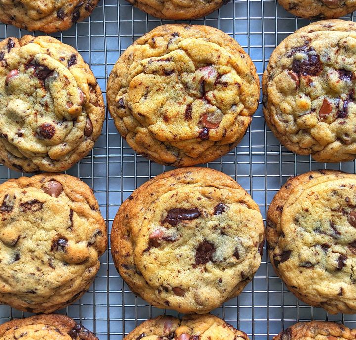 Chewy chocolate chip cookies, aka party starters.