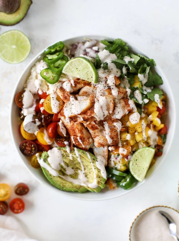 <strong>Get the&nbsp;<a href="https://www.howsweeteats.com/2018/07/fish-taco-bowls/" target="_blank">Spicy Fish Taco Bowls wi