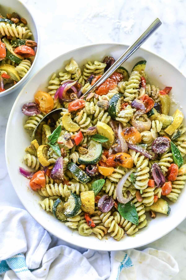 <strong>Get the&nbsp;<a href="https://www.foodiecrush.com/creamy-avocado-pesto-pasta-salad/" target="_blank">Creamy Avocado P