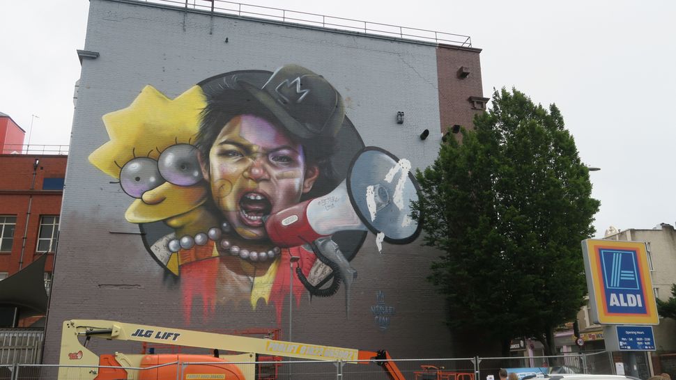   Nomad Clan created this amazing piece at Upfest. 