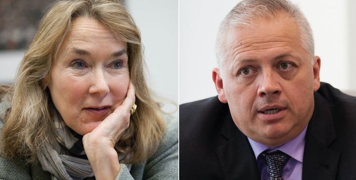 Democrat Leslie Cockburn (left) and Republican Denver Riggleman will be going head-to-head in November in the battle for Virginia’s 5th Congressional District.