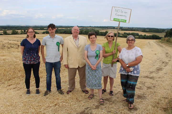Keith Taylor MEP joins anti-Expressway Green Party campaigners from across Oxfordshire, Buckinghamshire and Cambridgeshire
