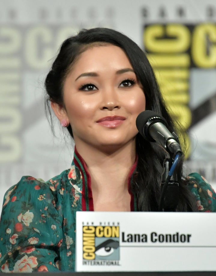 Lana Condor at a panel at Comic-Con in San Diego.