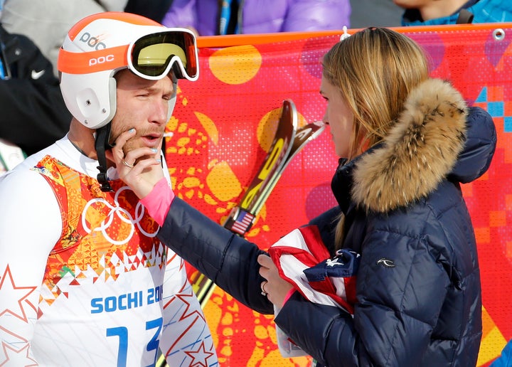 Bode and Morgan Miller at the Sochi Olympics in 2014.