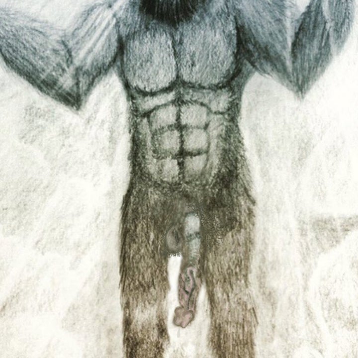 Bigfoot's penis, as imagined by me.