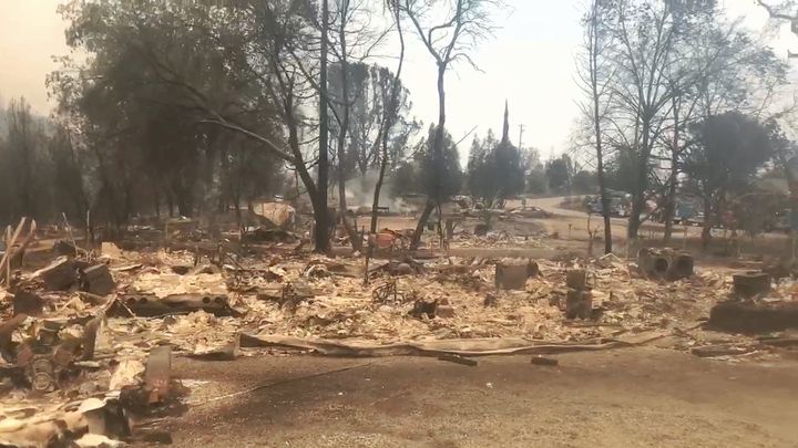 The Campbells' property after the Carr fire hit, near Redding, California, on July 27, 2018.