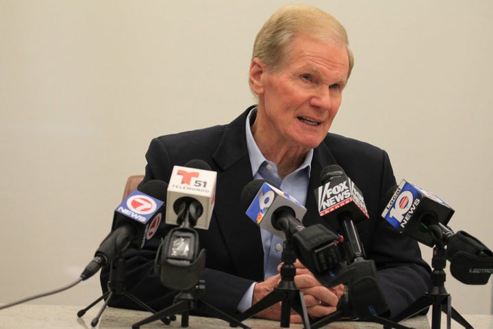 Florida’s Sen. Bill Nelson (D) on April 17. He is in a tight re-election contest with Rick Scott (R), the state’s