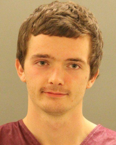 Joshua August, 25, was charged with assault, resisting arrest and criminal mischief.