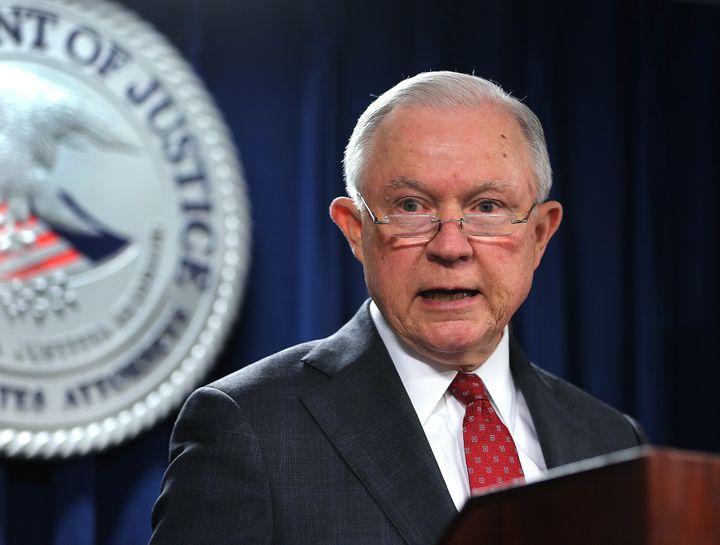 Attorney General Jeff Sessions is among the administration officials set to visit an Arkansas school that trains some administrators to use guns in emergencies.
